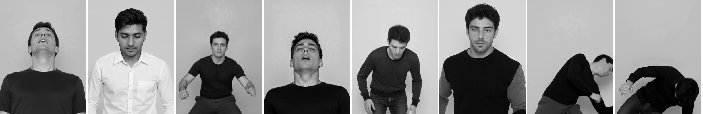 Eight figures collapsing differently.